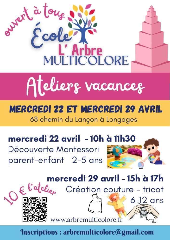 Ateliers vacances avril